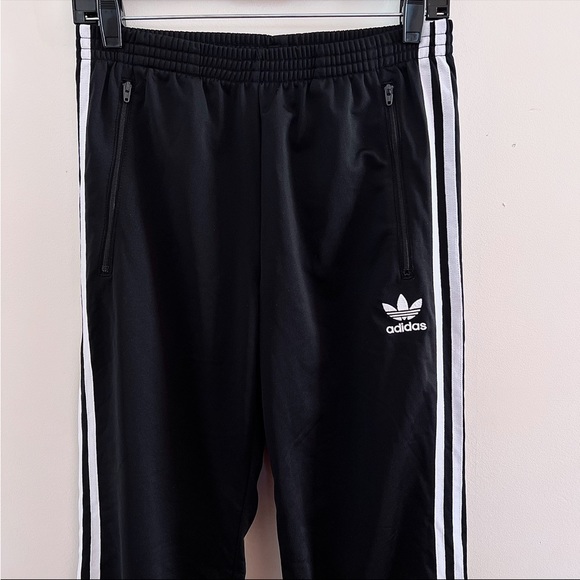 Boys Adidas Black Track Pants - Picture 2 of 8